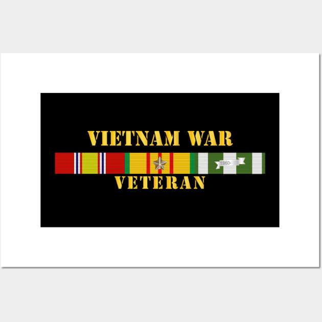 Vietnam War Veteran w VN SVC Wall Art by twix123844